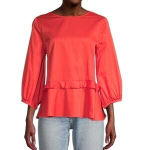 NEW Anthropologie Harshman Arpina Puff-Sleeve Blouse Size XS
